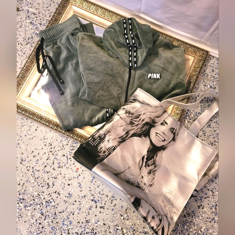 Victoria's Secret Pink velour Jogging Suit